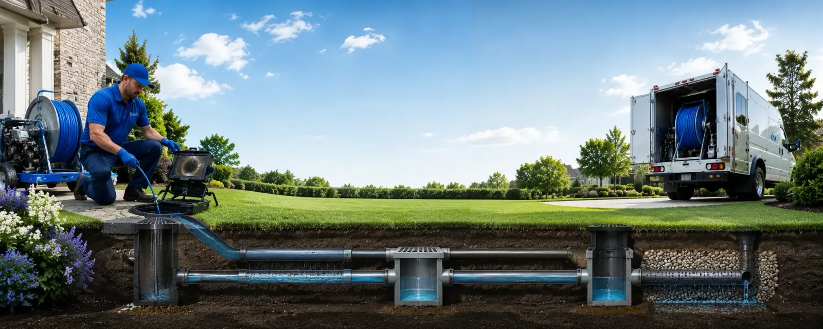 Outdoor drain cleaning information for Henderson, NY